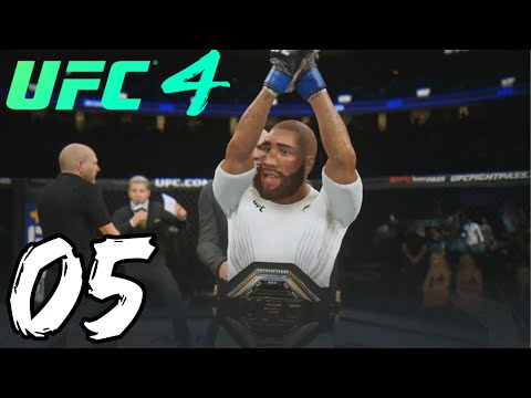 UFC 4 Flyweight Career Mode Walkthrough Part 5 - TITLE FIGHT