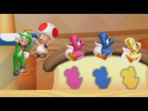 New Super Luigi U Walkthrough - World 2 - Layer-Cake Desert (All Star Coins & Secret Exits)