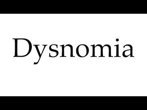 How to Pronounce Dysnomia