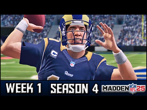 Madden 25 Rams Connected Franchise: Week 1 vs 49ers - Peyton Manning's Debut! (Season 4)