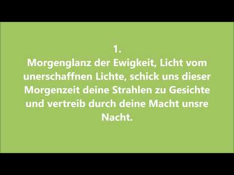 EG 450 "Morgenglanz der Ewigkeit" zum Mitsingen