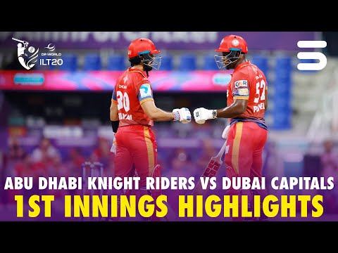 1st Innings Highlights| Abu Dhabi Knight Riders vs Dubai Capitals | Match 13 | DP World ILT20 |M3Y1U
