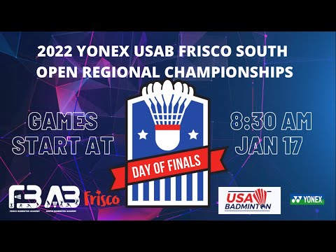 Finals 2022 YONEX USAB FRISCO SOUTH OPEN REGIONAL CHAMPIONSHIPS - Court 3