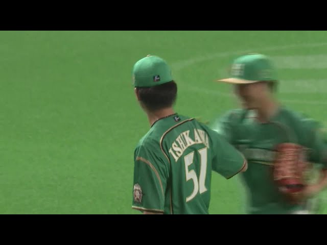 【8回表】ファイターズ・石川直 味方の守備にも助けられ3者凡退に抑える!! 2019/5/8 F-B