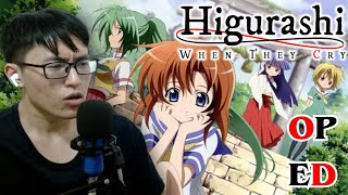 Higurashi When They Cry ALL OP and ED REACTION