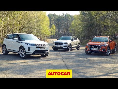 2019 Range Rover Evoque vs Volvo XC40 vs Audi Q3 review | Best small SUVs | Autocar