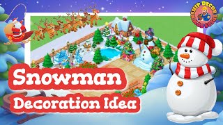 Snowman ☃️ Winter Decoration Idea ❄️ Township