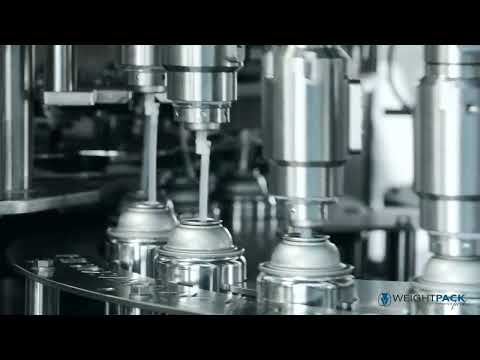 Weightpack: Filling and capping for aerosol (paint spray)