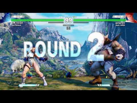 SFV~ Birdie (UM Tyrant) vs  Cammy (gungrave)  HD  H264 1080P
