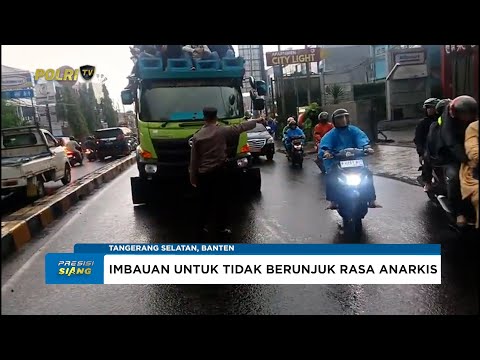 POLSEK CIPUTAT TIMUR ANTISIPASI AKSI ANARKISTIS DEMONSTRASI PELAJAR