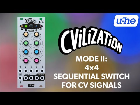 u-he CVilization Mode II: 4 x 4 Sequential Switch – CV Signals