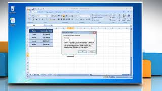 How to Put Password on Excel 2007 worksheet