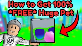How to Get 100% *FREE* Huge Pet in Roblox Pet Simulator X (New Method)