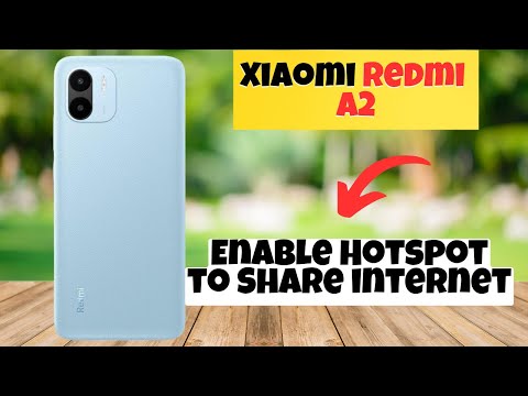 Redmi A2 Enable Hotspot to Share internet || How to turn on hotspot || Hotspot settings