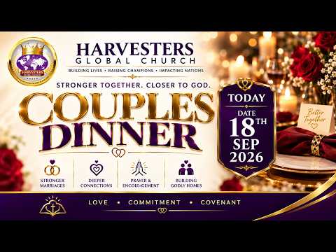 18TH SEPTEMBER 2026 I COUPLES DINNER I APOSTLE CHARLES MUTUKU