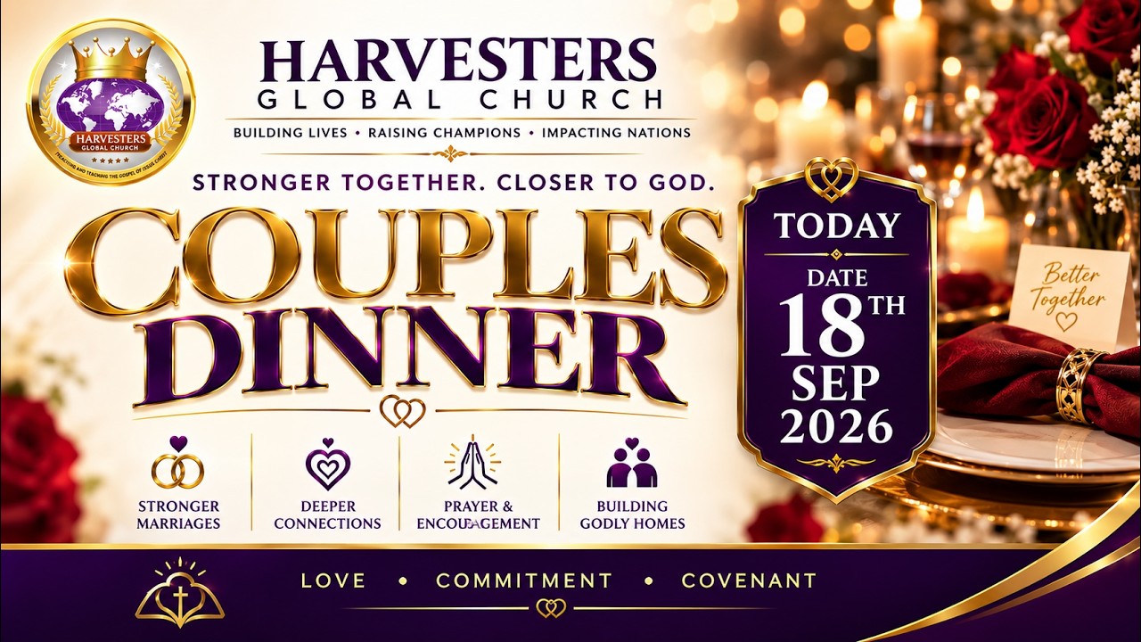 18TH SEPTEMBER 2026 I COUPLES DINNER I APOSTLE CHARLES MUTUKU
