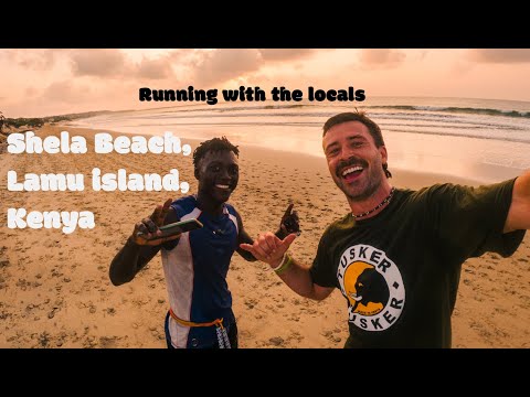 Shela beach run nearly killed me - Running with the locals