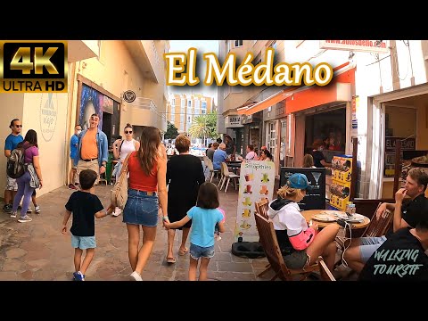 TENERIFE | This is El Médano in February 2022 [Crowd of Tourists ⛱️ 23ºC ☀️] | Walking Tour [4K]