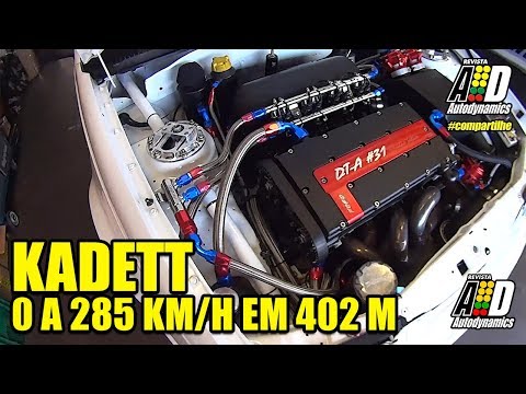 Kadett Turbo 0 a 285 km/h em menos de 9 segundos!