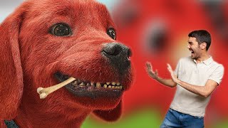Clifford eats other dogs and uses their bones as toothpicks in the live action movie
