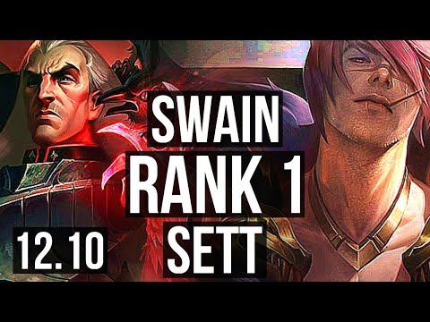 SWAIN & Nautilus vs SETT & Senna (ADC) | Rank 1, 8/1/13, Godlike | EUW Challenger | 12.10