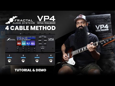 FRACTAL VP4 WITH 4 CABLE METHOD - Fractal VP4 Tutorial & Demo - Fractal Audio VP4 Virtual Pedalboard