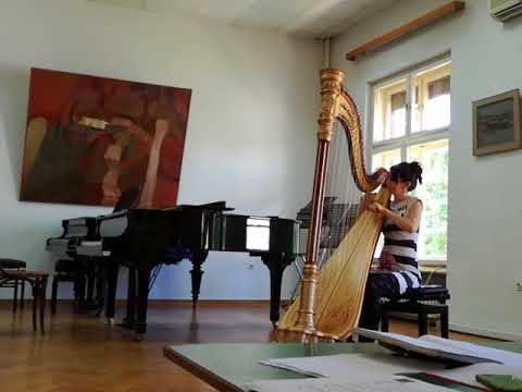 A. Petrovic plays harp Fantasy, Henriette Renié 1875-1956, Legendé