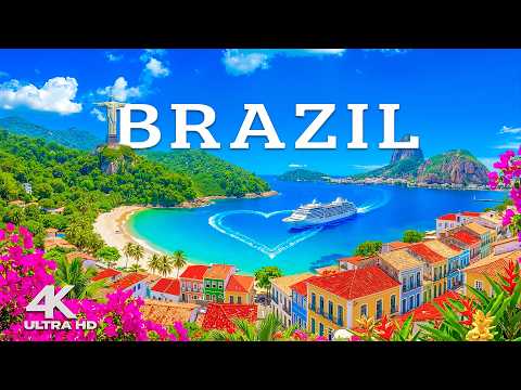Brazil 4K Drone Footage 🇧🇷 Untamed Coastlines, Amazon Rainforest & Iconic Landscapes