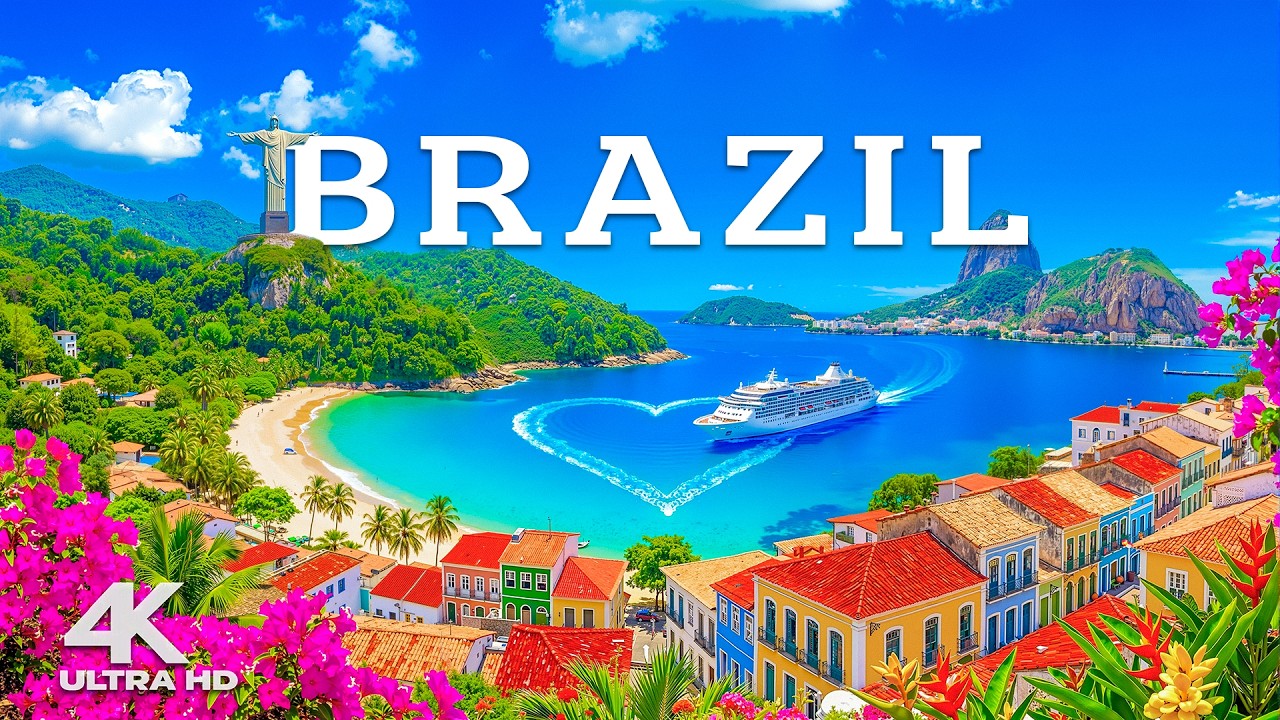 Brazil 4K Drone Footage 🇧🇷 Untamed Coastlines, Amazon Rainforest & Iconic Landscapes