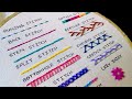15 Basic Hand Embroidery Stitches Sampler For Absolute Beginners