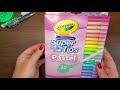 Crayola Super Tips Pastel Swatching Adult Coloring