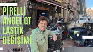 HONDA NX500e BUZLAS LASTİKTE PİRELLİ ANGEL GT LASTİK TAKTIK GELİN BERABER İZLEYE
