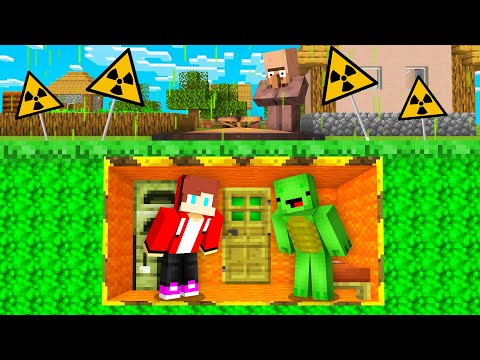 Poison vs  Mikey & JJ Doomsday Bunker in Minecraft survive (maizen)