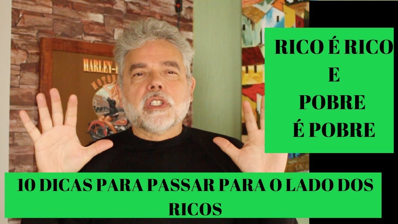 💵💰COMO ser RICO - 10 DICAS  para SAIR da POBREZA.