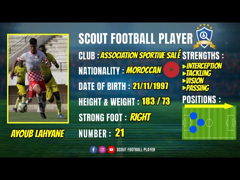 AYOUB LAHYANE - أيوب لحيان 🔵 CENTRE DEFENDER 🔵 ASSOCIATION SPORTIVE SALÉ 🔵 2020/2021