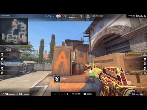 ENVYUS vs GODSENT - map2/inferno - ECS Season 4 Europe