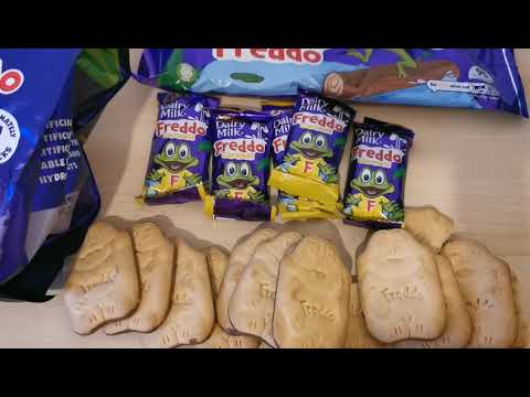 Cadbury Dairy Milk Freddo Biscuits unpacking @emilyhchannel3303