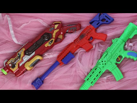 Box of Equipments ! Military Special Forces Toy Guns! Large and Heavy Machine Guns - Soldier Weapons