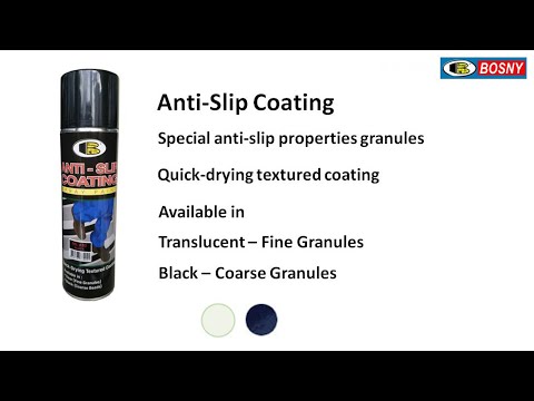 Diapositiva 3 - BOSNY PINTURA EN SPRAY ANTIDESLIZANTE TRANSPARENTE B122 NO. A01 (vídeo)
