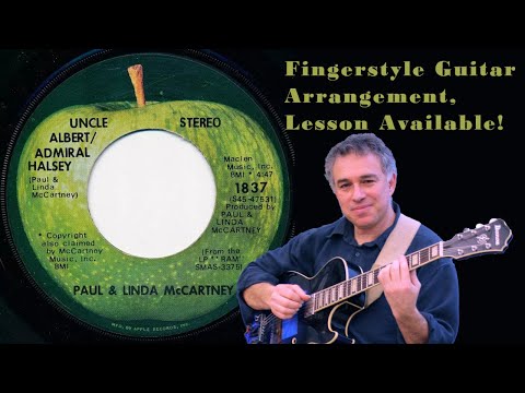 Uncle Albert, Admiral Halsey, Paul McCartney, Wings, fingerstyle guitar, lesson available