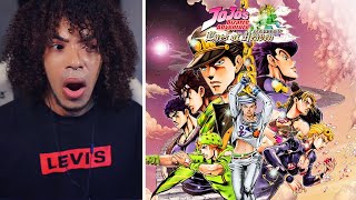 Non Anime Fan Reacts To All Jojo's Bizarre Adventure Eyes Of Heaven Dual Heat Attacks