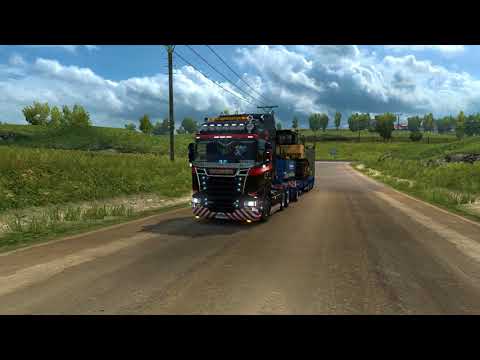 ETS 2 Scania RJL Mammoet -  Saint-Alban-du-Rhône - Lyon 2