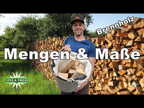 [Brennholz] Mengen und Maße einfach erklärt: Schüttraummeter, Raummeter (Ster) & Festmeter
