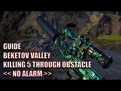 Beketov Valley KILL 5 ENEMIES THROUGH AN OBSTACLE |[ SNIPER GHOST WARRIOR CONTRACTS ]|