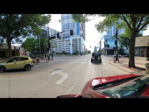 Champaign Urbana, Illinois. Green Street. Summer 2021 in VR