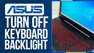 How to Turn On/Off Keyboard Back light Asus Laptops (Easy)