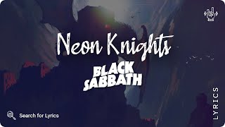 Black Sabbath - Neon Knights (Lyrics video for Desktop)