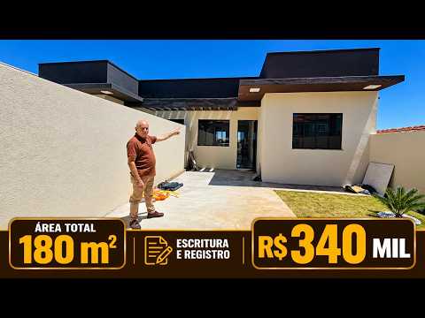 CASA COM SUÍTE, GARAGEM E AMPLO PORÃO EM IBAITI-PR - R$ 340 MIL - Código: 2658