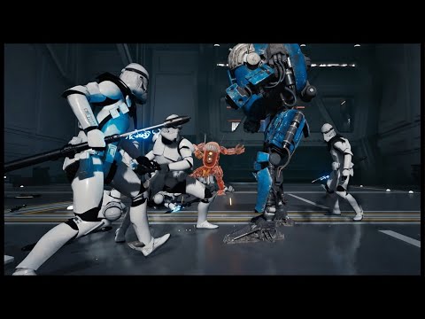 Star Wars Jedi: Survivor - Clone Troopers VS Bounty Hunters - NPC Wars