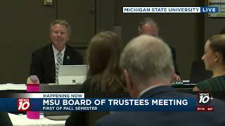 WATCH LIVE: MSU Board of Trustees hosts first meeting of the 2024 Fall Semester